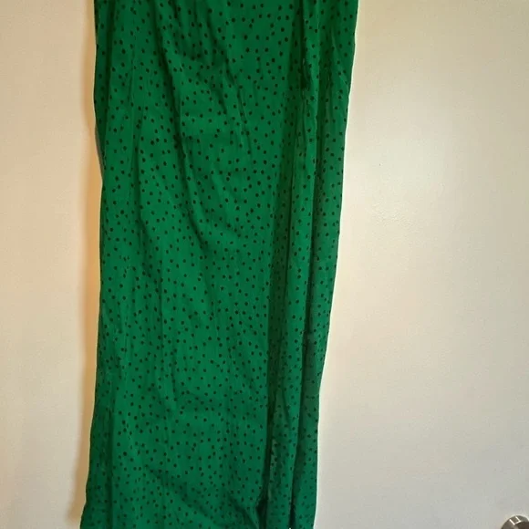 MNG Mango Green polka dot skirt | M - Picture 3 of 5